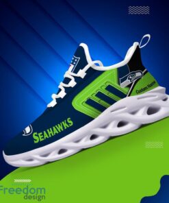 Spoort Gift Seattle seahawks NFL Team Max Soul Shoes Sports Sneakers Running Custom Name Product Photo 3