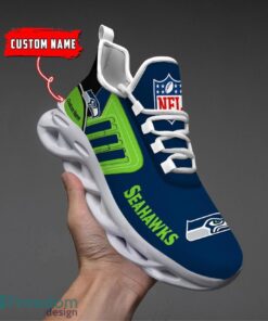 Spoort Gift Seattle seahawks NFL Team Max Soul Shoes Sports Sneakers Running Custom Name Product Photo 1