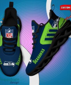 Spoort Gift Seattle seahawks NFL Team Max Soul Shoes Sports Sneakers Running Custom Name Product Photo 5