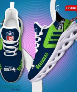 Spoort Gift Seattle seahawks NFL Team Max Soul Shoes Sports Sneakers Running Custom Name Product Photo 6