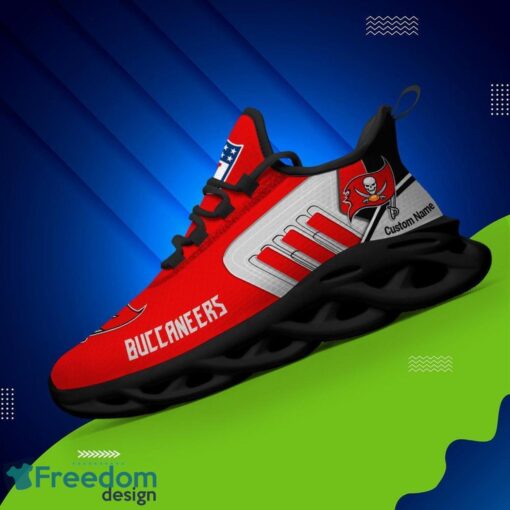 Spoort Gift Tampa Bay Buccaneers NFL Team Max Soul Shoes Sports Sneakers Running Custom Name Product Photo 2