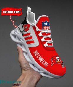 Spoort Gift Tampa Bay Buccaneers NFL Team Max Soul Shoes Sports Sneakers Running Custom Name Product Photo 1