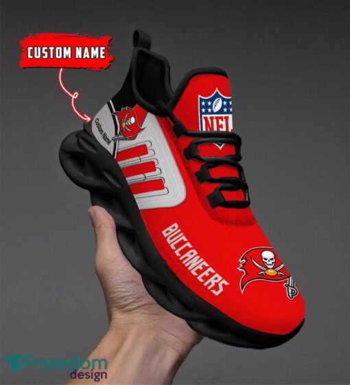 Spoort Gift Tampa Bay Buccaneers NFL Team Max Soul Shoes Sports Sneakers Running Custom Name Product Photo 4