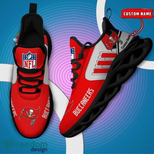 Spoort Gift Tampa Bay Buccaneers NFL Team Max Soul Shoes Sports Sneakers Running Custom Name Product Photo 5