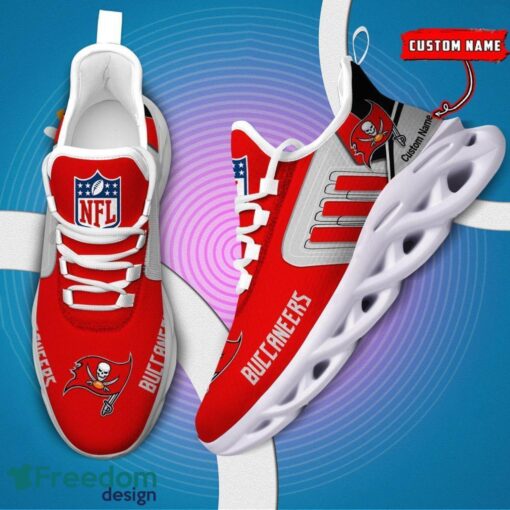 Spoort Gift Tampa Bay Buccaneers NFL Team Max Soul Shoes Sports Sneakers Running Custom Name Product Photo 6