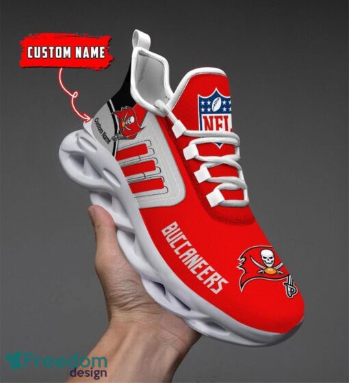 Spoort Gift Tampa Bay Buccaneers NFL Team Max Soul Shoes Sports Sneakers Running Custom Name Product Photo 1