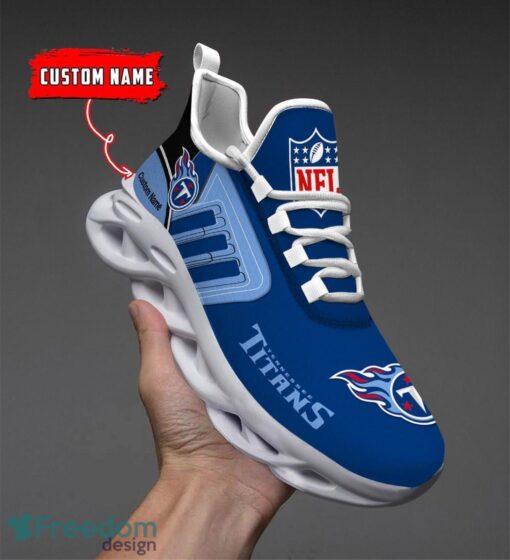 Spoort Gift Tennessee Titans NFL Team Max Soul Shoes Sports Sneakers Running Custom Name Product Photo 1