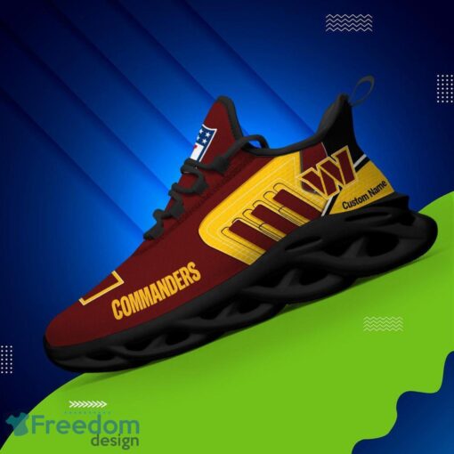 Spoort Gift Washington Commanders NFL Team Max Soul Shoes Sports Sneakers Running Custom Name Product Photo 2