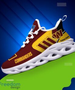 Spoort Gift Washington Commanders NFL Team Max Soul Shoes Sports Sneakers Running Custom Name Product Photo 3