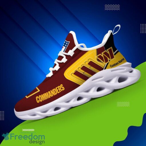 Spoort Gift Washington Commanders NFL Team Max Soul Shoes Sports Sneakers Running Custom Name Product Photo 3