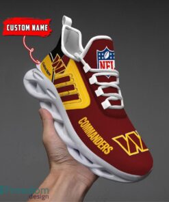 Spoort Gift Washington Commanders NFL Team Max Soul Shoes Sports Sneakers Running Custom Name