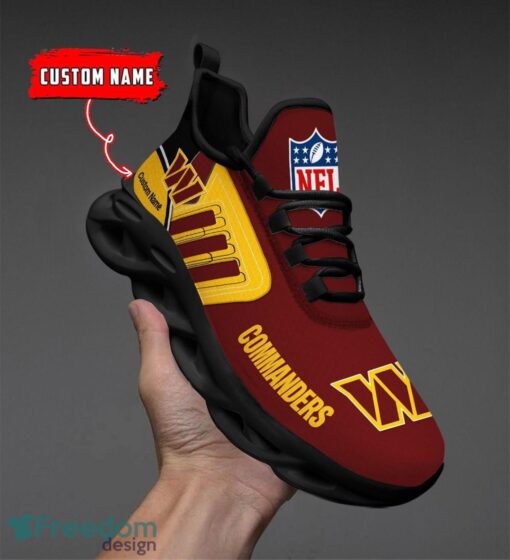 Spoort Gift Washington Commanders NFL Team Max Soul Shoes Sports Sneakers Running Custom Name Product Photo 4