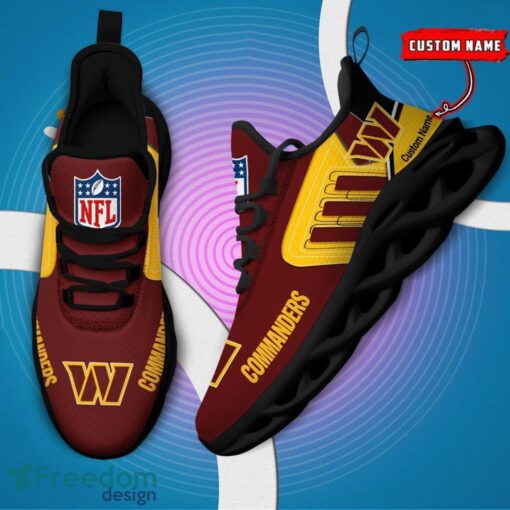 Spoort Gift Washington Commanders NFL Team Max Soul Shoes Sports Sneakers Running Custom Name Product Photo 5