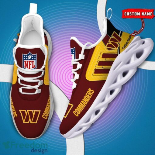 Spoort Gift Washington Commanders NFL Team Max Soul Shoes Sports Sneakers Running Custom Name Product Photo 6