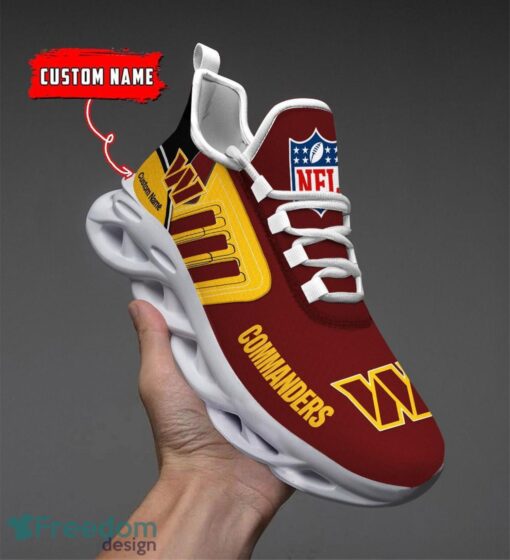 Spoort Gift Washington Commanders NFL Team Max Soul Shoes Sports Sneakers Running Custom Name Product Photo 1