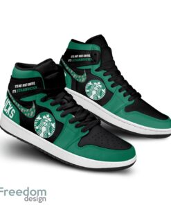 Starbucks Air Jordan Hightop Sneakers Shoes For Men And Women AJ1 Sneakers Product Photo 2