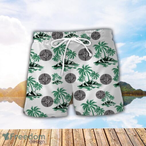 Steyr Green Coconut Pattern Combo 3D Hawaiian Shirt And Shorts Product Photo 2