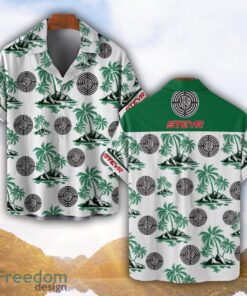 Steyr Green Coconut Pattern Combo 3D Hawaiian Shirt And Shorts