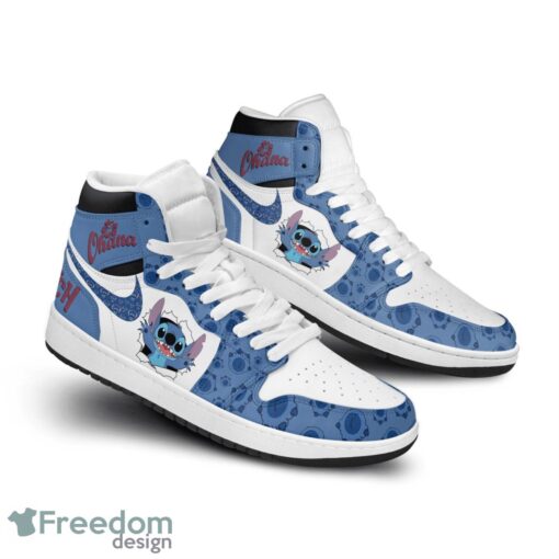 Stitch Air Jordan Hightop Sneakers Shoes For Men And Women AJ1 Sneakers Product Photo 2