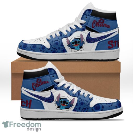 Stitch Air Jordan Hightop Sneakers Shoes For Men And Women AJ1 Sneakers Product Photo 1