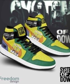 System Of A Down Air Jordan Hightop Sneakers Shoes AJ1 Gift Ideas Shoes Product Photo 2