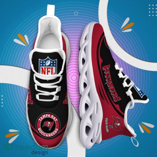 Tampa Bay Buccaneers NFL Max Soul Shoes Sneakers Running Shoes Personalized NFL Team Shoes Product Photo 2