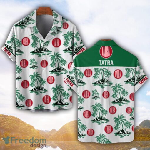 Tatra Green Coconut Pattern Combo 3D Hawaiian Shirt And Shorts Product Photo 1