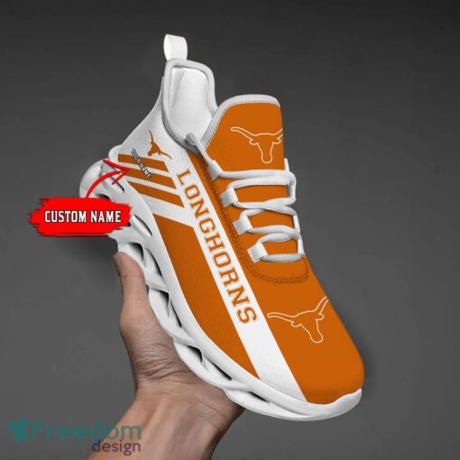 Texas Longhorns Custom Name Personalize Max Soul Shoes Sport Sneakers Sport Gift Ideas Product Photo 1