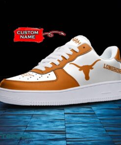 Texas Longhorns NCAA AF1 Personalized Name Sneakers Air Force Shoes For Fans Product Photo 2