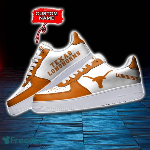 Texas Longhorns NCAA AF1 Personalized Name Sneakers Air Force Shoes For Fans Product Photo 3