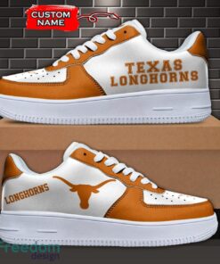 Texas Longhorns NCAA AF1 Personalized Name Sneakers Air Force Shoes For Fans Product Photo 1