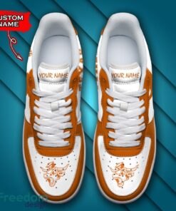 Texas Longhorns NCAA AF1 Personalized Name Sneakers Air Force Shoes For Fans Product Photo 4