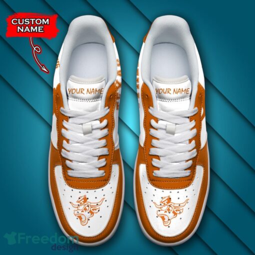 Texas Longhorns NCAA AF1 Personalized Name Sneakers Air Force Shoes For Fans Product Photo 4