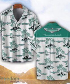 Thunderbird Green Coconut Pattern Combo 3D Hawaiian Shirt And Shorts