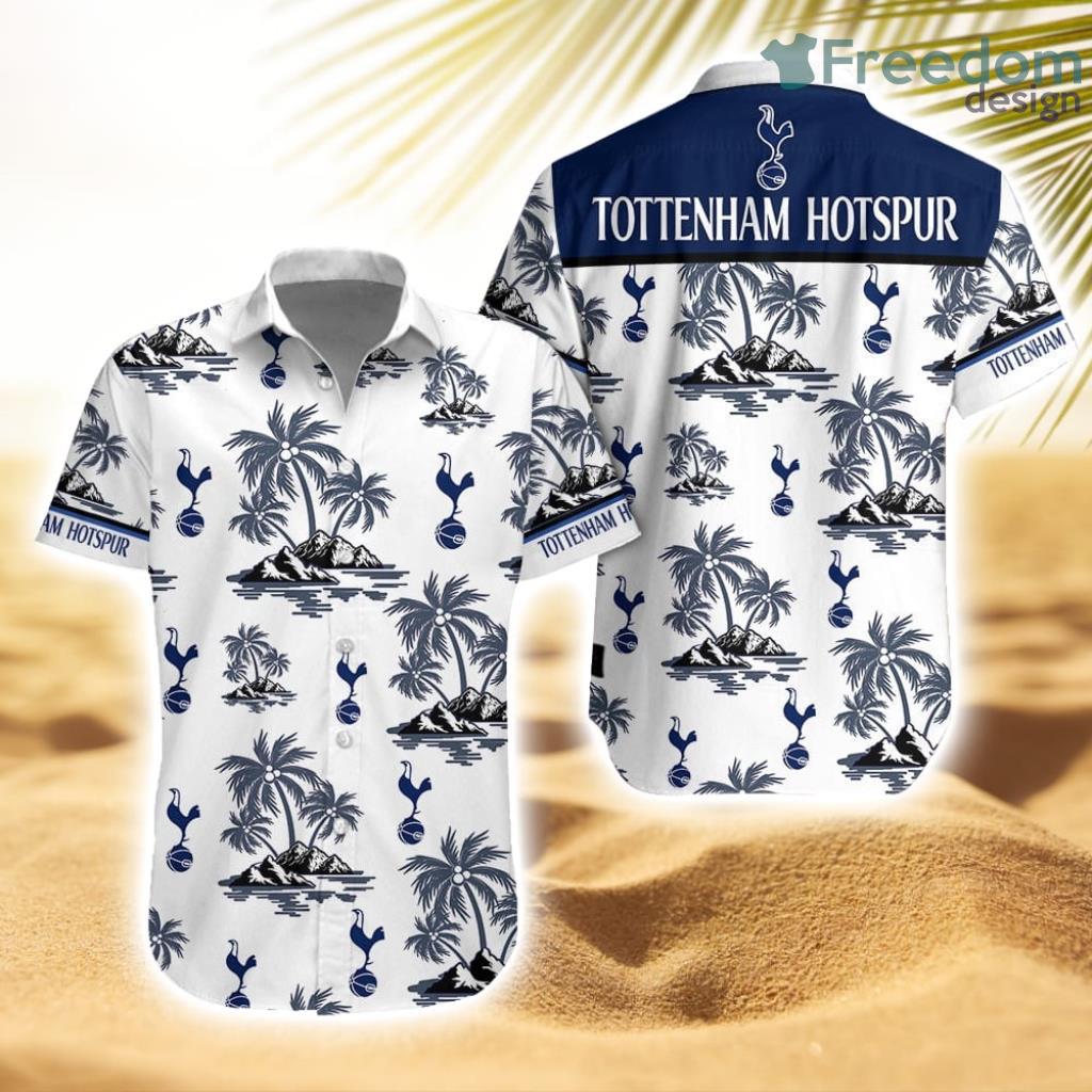 Tottenham Hotspur F.C Tropical Striped Hawaiian Shirt Trending New Product Photo 1