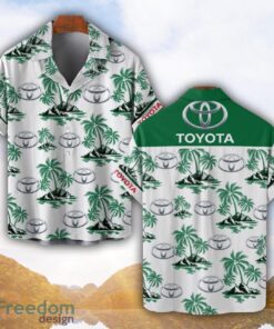 Toyota Green Coconut Pattern Combo 3D Hawaiian Shirt And Shorts Product Photo 1