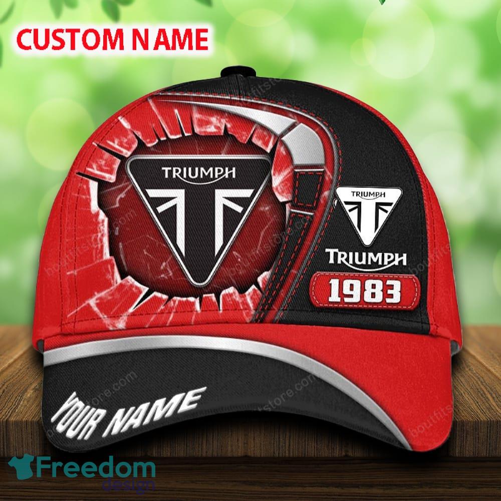 Triumph 3D Hat And Cap For Men Women Gift Car Holidays Custom Name - Triumph 3D Hat And Cap For Men Women Gift Car Holidays Custom Name