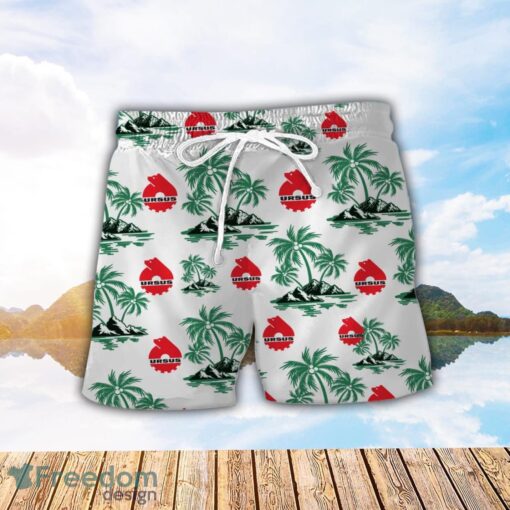 Ursus Green Coconut Pattern Combo 3D Hawaiian Shirt And Shorts Product Photo 2