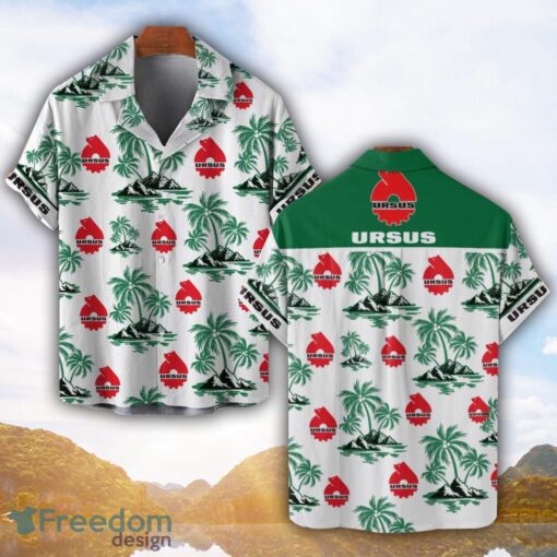 Ursus Green Coconut Pattern Combo 3D Hawaiian Shirt And Shorts Product Photo 1