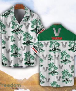 Valtra Green Coconut Pattern Combo 3D Hawaiian Shirt And Shorts Product Photo 1