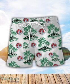 Vauxhall Green Coconut Pattern Combo 3D Hawaiian Shirt And Shorts Product Photo 2