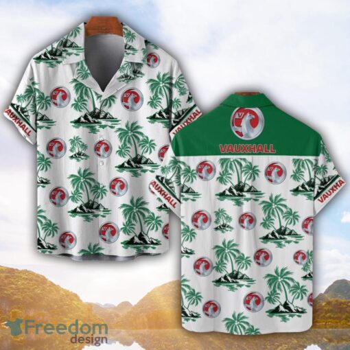 Vauxhall Green Coconut Pattern Combo 3D Hawaiian Shirt And Shorts Product Photo 1