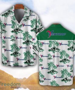 Ventrac Green Coconut Pattern Combo 3D Hawaiian Shirt And Shorts