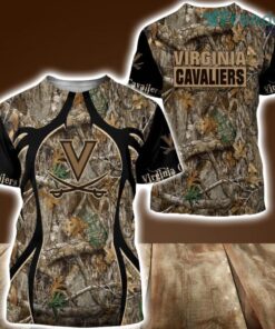 Virginia Cavaliers Camo Hunting 3D Shirt All Over Print Perfect Gift