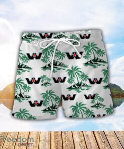 Western Star Green Coconut Pattern Combo 3D Hawaiian Shirt And Shorts Product Photo 2