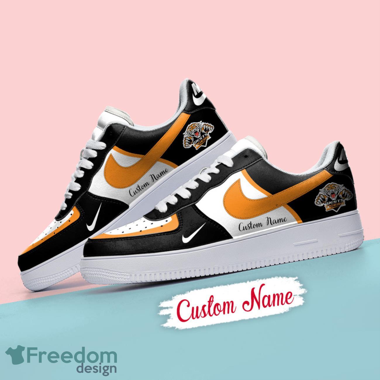 Wests Tigers Air Force Shoes AF1 Custom Name Sneakers Shoes For Men And Women Wests Tigers Air Force Shoes AF1 Custom Name Sneakers Shoes For Men And Women Product Photo 3