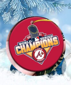 WinCraft World Series Champions Atlanta Braves Christmas Ornament Decoration