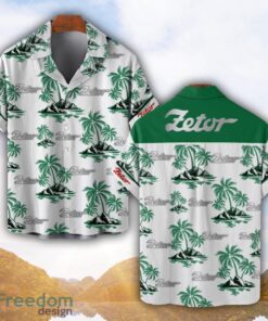 Zetor Green Coconut Pattern Combo 3D Hawaiian Shirt And Shorts