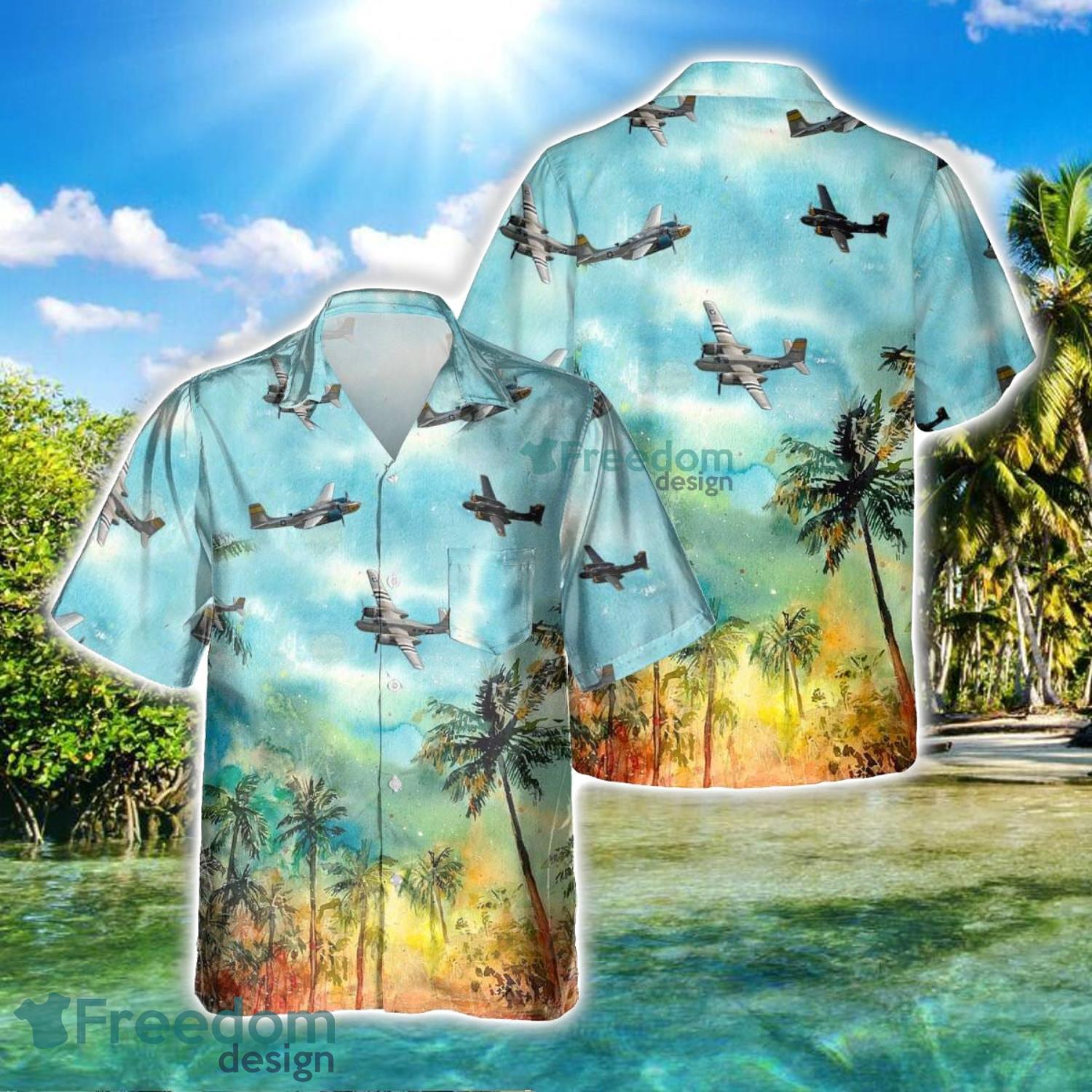 A 26 Invader A26 Aircraft Summer Hawaiian Shirt Veteran Shirt For Men And Women image A-26 Invader A26 Aircraft Summer Hawaiian Shirt Veteran Shirt For Men And Women Product Photo 2