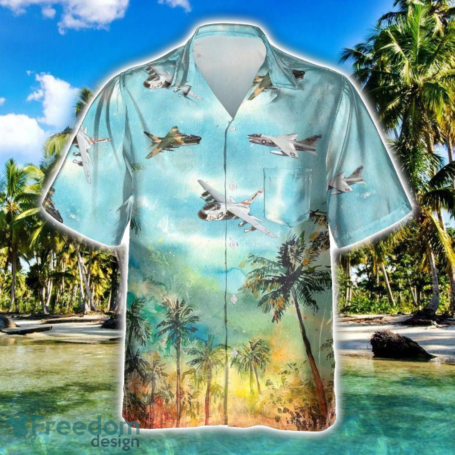 A 7 Corsair II A7 Aircraft Summer Hawaiian Shirt Veteran Shirt For Men And Women image A-7 Corsair II A7 Aircraft Summer Hawaiian Shirt Veteran Shirt For Men And Women Product Photo 1